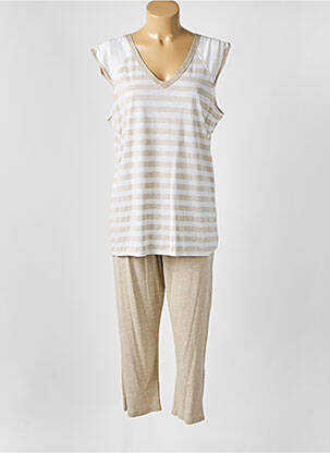 Pijama bej LES FLANEUSES femeie