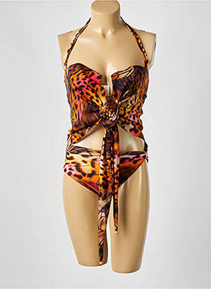 Tankini bretele elastice maro NICOLE OLIVIER femeie