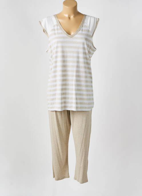 Pijama bej LES FLANEUSES femeie