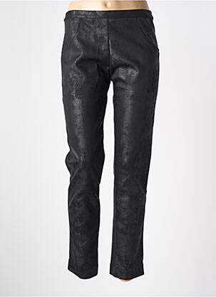 Pantalon slim talie elastică mărime normală negru SUGGEST femeie
