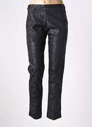 Pantalon slim talie elastică mărime normală negru SUGGEST femme