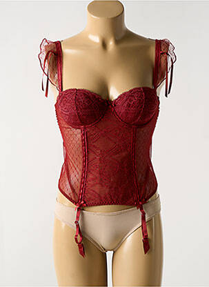 Corset roșu AUBADE femeie