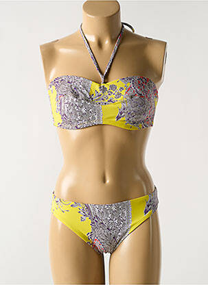 Costum de baie din două piese galben EMPREINTE femeie