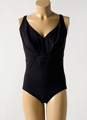 Costum de baie dintr-o singură piesă bretele elastice negru EMPREINTE femeie