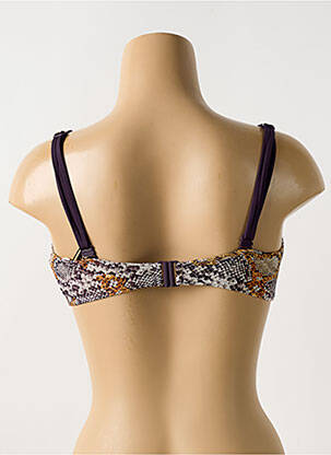 Sutien de costum de baie sutien cupe întregi cu decolteu înalt sutien cupe întregi cu decolteu înalt violet PRIMADONNA femeie