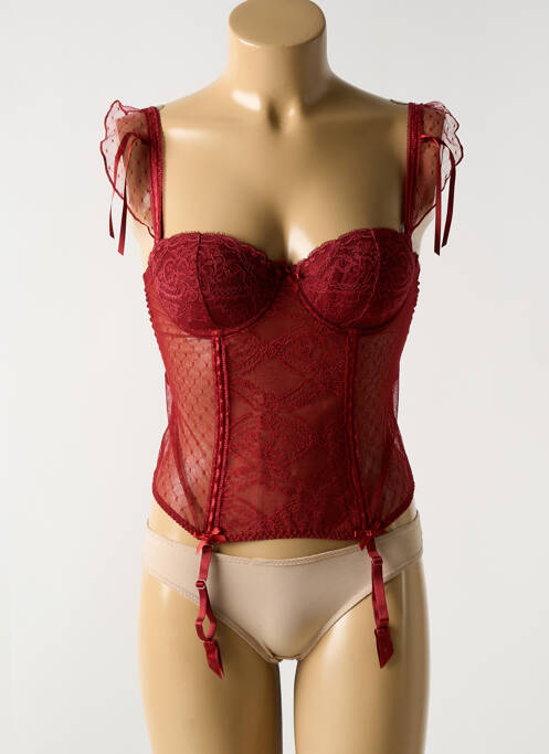Corset roșu AUBADE femeie