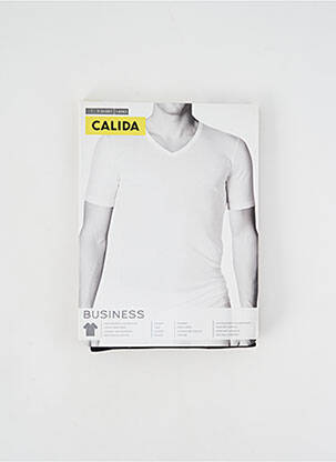 Tricou croială cambrată mâneci scurte negru CALIDA bărbat