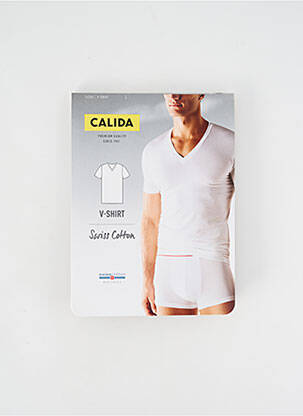Tricou croială cambrată mâneci scurte negru CALIDA bărbat