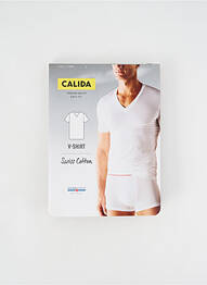 Tricou croială cambrată mâneci scurte negru CALIDA bărbat