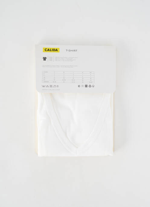 Tricou alb CALIDA bărbat