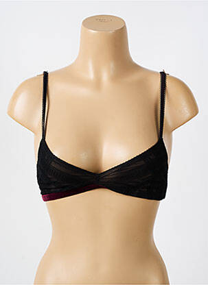 Sutien fără armatură top triunghiuri negru VANITY FAIR femeie