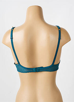 Sutien efect material satinat sutien cupe întregi cu decolteu înalt verde GEMMA femeie