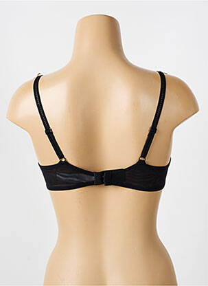 Sutien efect material satinat sutien balconet cu decolteu înalt negru CHANTELLE femeie