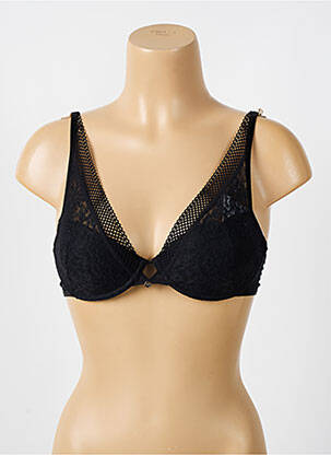 Sutien efect material satinat top sutien modelat negru CHANTELLE femeie