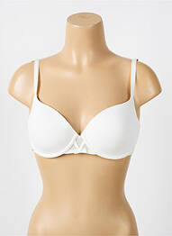 Sutien efect material satinat top sutien modelat bej LOU femme