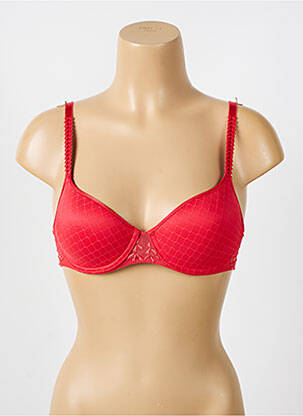 Sutien efect material satinat top sutien modelat roșu CHANTELLE femeie