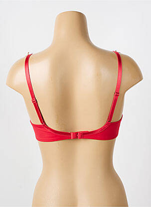 Sutien efect material satinat top sutien modelat roșu CHANTELLE femeie