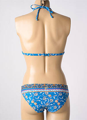 Costum de baie din două piese elasticitate top triunghiuri albastru OLYMPIA femeie