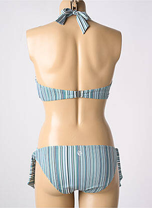 Costum de baie din două piese elasticitate top triunghiuri verde OLYMPIA femeie