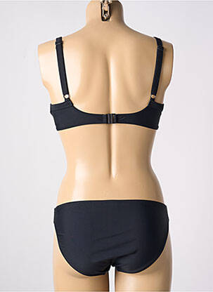 Costum de baie din două piese elasticitate sutien cupe întregi cu decolteu înalt negru SUNMARIN femeie
