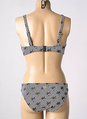 Costum de baie din două piese elasticitate top sutien modelat negru OLYMPIA femeie