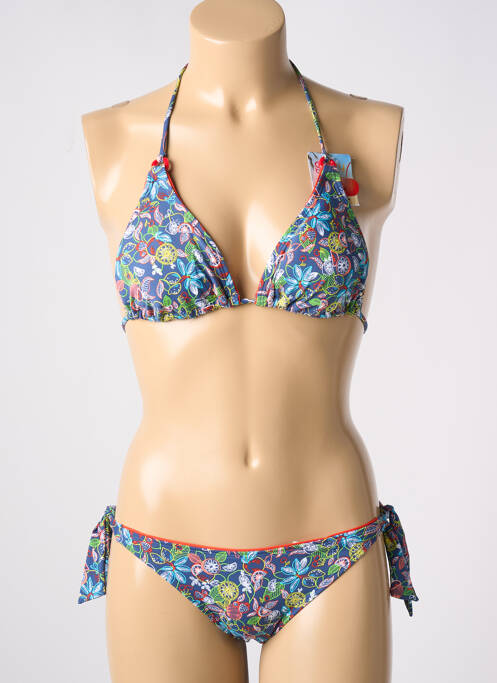 Costum de baie din două piese albastru CHERRY BEACH femeie