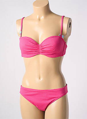 Costum de baie din două piese roz CHERRY BEACH femeie