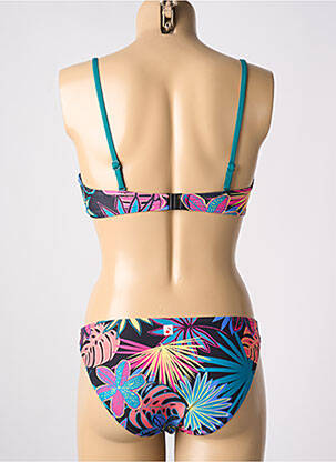 Costum de baie din două piese elasticitate top bentiță albastru CHERRY BEACH femeie