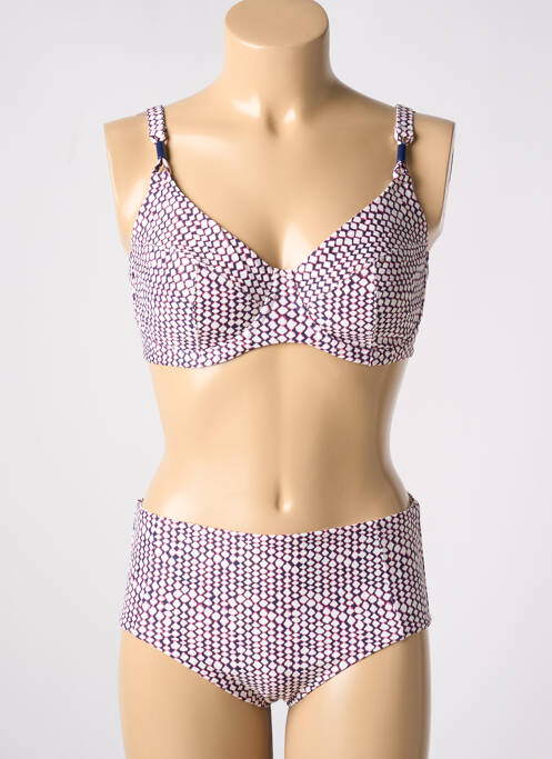 Costum de baie din două piese alb FEMILET femeie