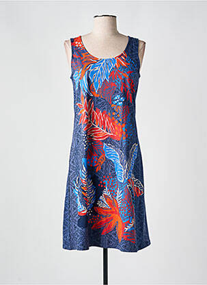 Rochie midi albastru MASSANA femeie