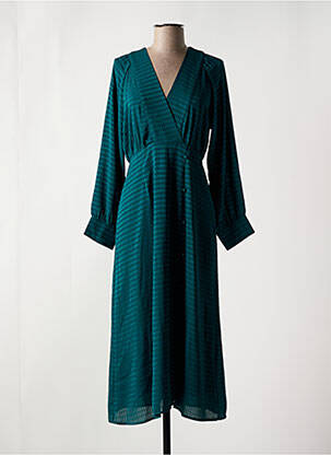 Rochie midi mâneci lungi mâneci lungi verde ANDY & LUCY femeie