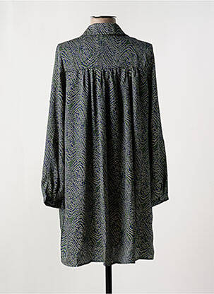 Rochie scurtă croială evazată mâneci lungi verde SWEEWË femeie