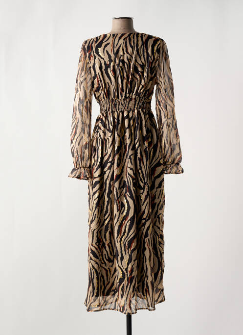 Rochie lungă bej LILIE ROSE femeie