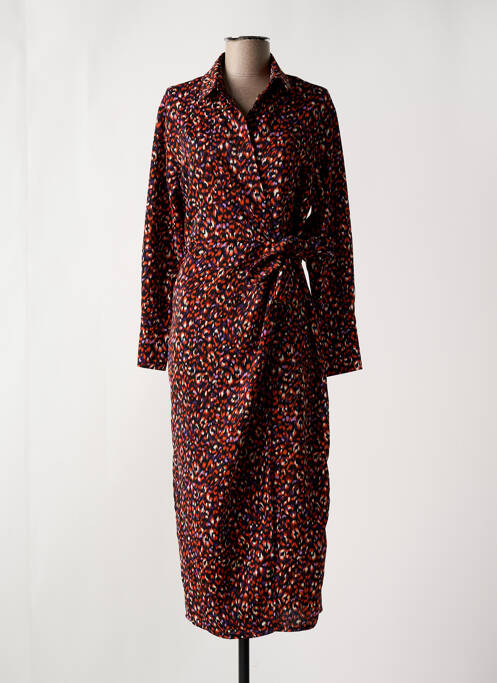 Rochie midi portocaliu PAPILLONNE femeie