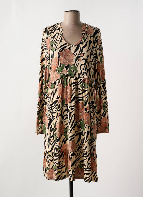 Rochie midi bej RINGELLA femeie