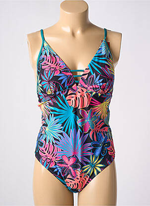 Costum de baie dintr-o singură piesă elasticitate top triunghiuri albastru CHERRY BEACH femeie