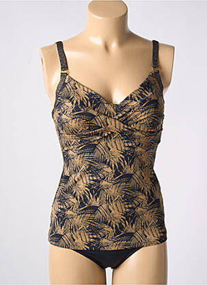 Tankini imprimeu tie and dye negru OLYMPIA femeie