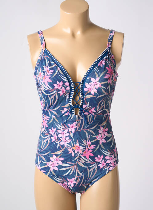 Costum de baie dintr-o singură piesă albastru OLYMPIA femeie