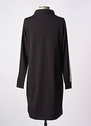 Rochie midi imprimeu fantezie mâneci lungi negru TUZZI femme