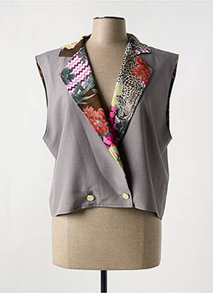 Vestă fără mâneci gri HOLLY & JOEY femeie