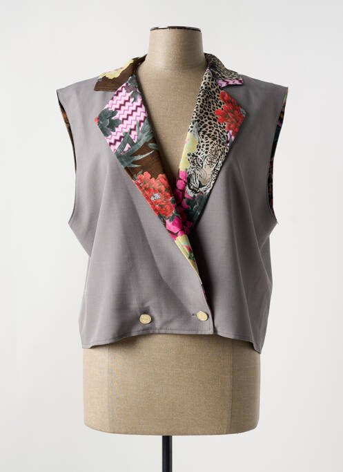 Vestă fără mâneci gri HOLLY & JOEY femeie