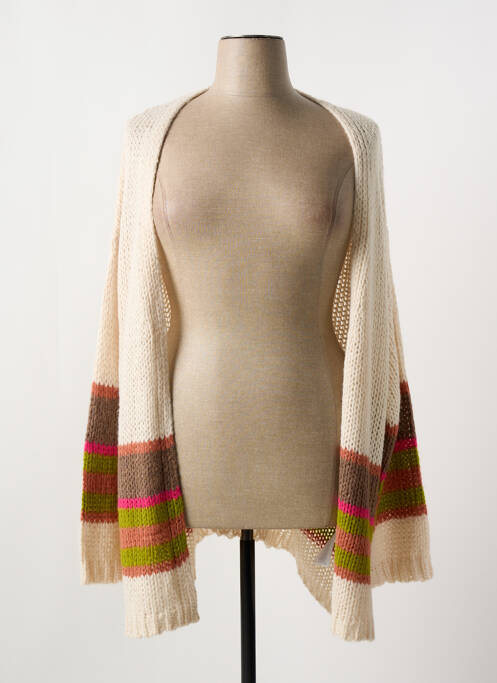 Vestă cu mâneci lungi alb CISO femeie