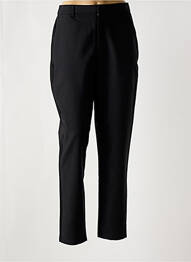 Pantalon chino țesătură poplin talie înaltă negru KAFFE femeie