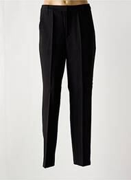 Pantalon chino țesătură poplin talie înaltă negru KAFFE femme
