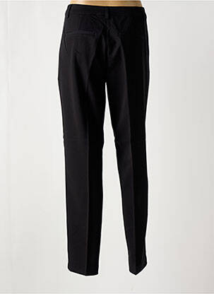 Pantalon chino țesătură poplin talie înaltă negru KAFFE femeie