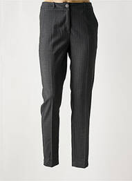 Pantalon slim buzunare talie înaltă gri JULIE GUERLANDE femme