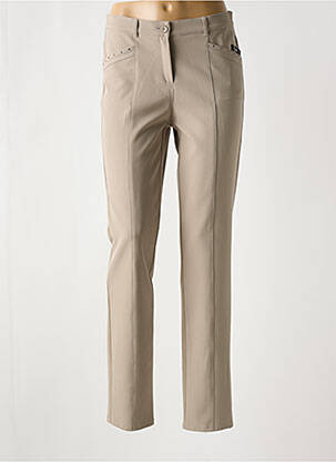 Pantalon slim bej FRANK WALDER femeie