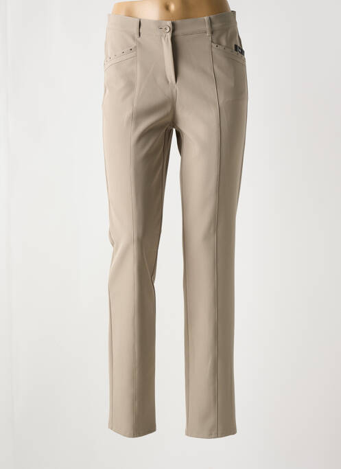 Pantalon slim bej FRANK WALDER femeie