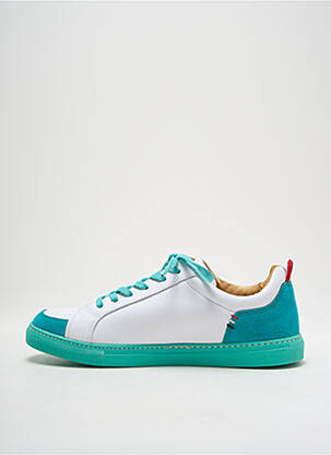 Adidași material neted vârf rotund albastru UN'CHROME bărbat