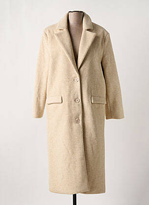 Palton lung bej LUMINA femeie